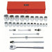 Proto J55104A Socket Set 3/4 in Drive Size, 29 Pieces, 7/8 in to 2 3/8 in Socket Size Range, (22) 12 - Point - KVM Tools Inc.KV783RZ0