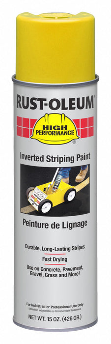 Rust-Oleum 2348838V Inverted Striping Paint, Inverted Paint Dispensing, Yellow, 18 fl oz