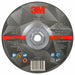 3M 87447 Depressed Center Grinding Wheel, Type 27, 6" x 1/4" x 5/8"-11, Ceramic, 36 Grit, Silver