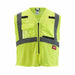Milwaukee 48 - 73 - 5112 Safety Vest ANSI Class 2, U, L/XL, Lime, Mesh Polyester, Zipper, Single, Std Safety Vest - KVM Tools Inc.KV787V27