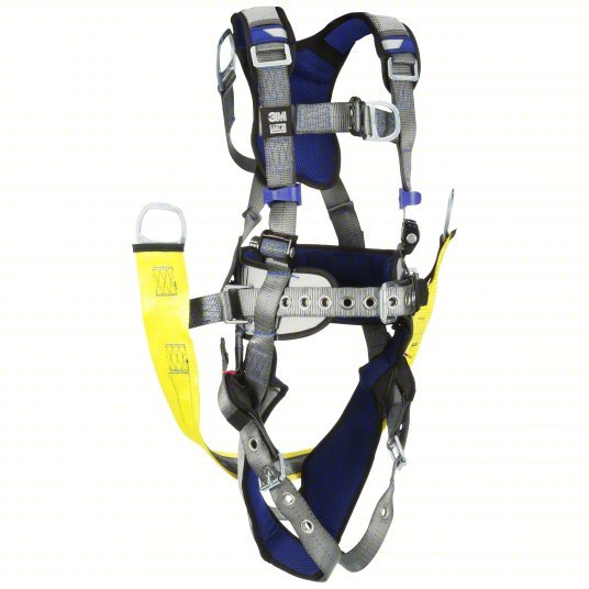 3M DBI-SALA 1402117 Fall Protection Harness Climbing/Gen Use, Vest Harness, Quick-Connect / Tongue, L, Gray - KVM Tools Inc.KV788FY4