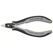 Knipex 79 32 125 ESD Precision Diagonal Cutting Plier ESD - Safe, Std, Pointed, 5 in Overall Lg, 1/2 in Jaw Lg - KVM Tools Inc.KV10U028