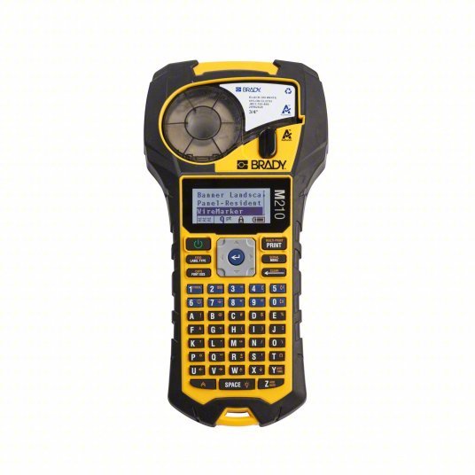 Brady M210 Portable Printer No Wireless Connectivity, 3/4", 203 dpi Printhead Resolution - KVM Tools Inc.KV793ET9