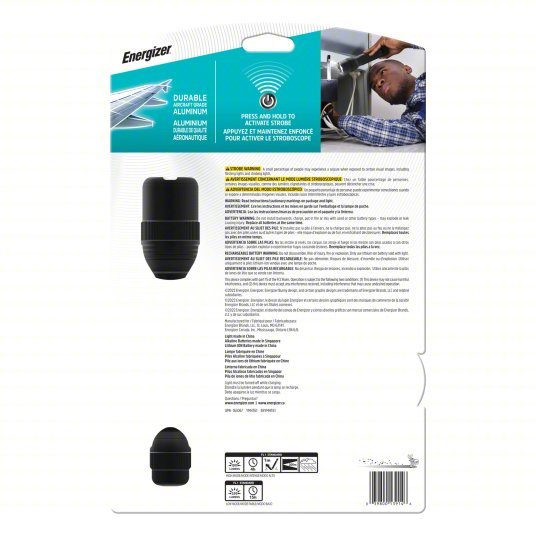 Energizer ENYMHT61 Flashlight Rechargeable, 1,200 lm Max Brightness, USB Cord Charger Included, Black - KVM Tools Inc.KV797EY3