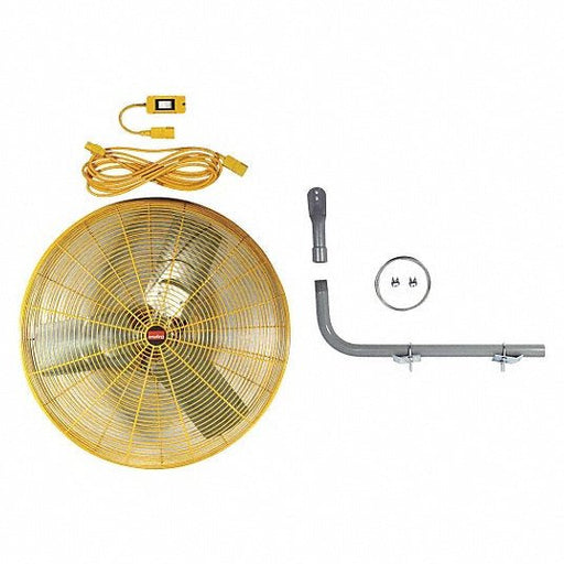 KVM Tools KV7DJ32 High - Visibility Industrial Fan 30 in Blade Dia, 8,712/9,375 cfm, 115V AC, 1/2 hp Motor HP - KVM Tools Inc.KV7DJ32