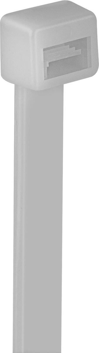 McMaster 7130K45 Nylon Plastic Cable Tie, Wide, 12" Long, 3" Max Bundle Diameter, Off-White, Pack of 50