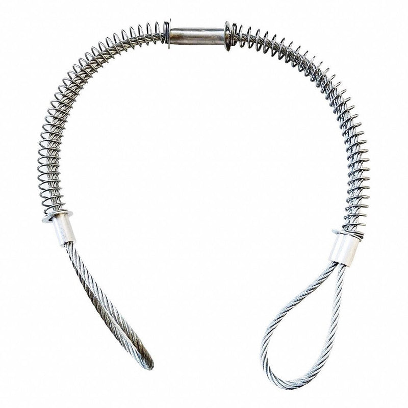 Approved Vendor 802G66 Hose Safety Cable, Hose to Hose, 2 in Max Hose Size, 28 in Lg, Zinc Plated 1045 Steel, 7 Plies