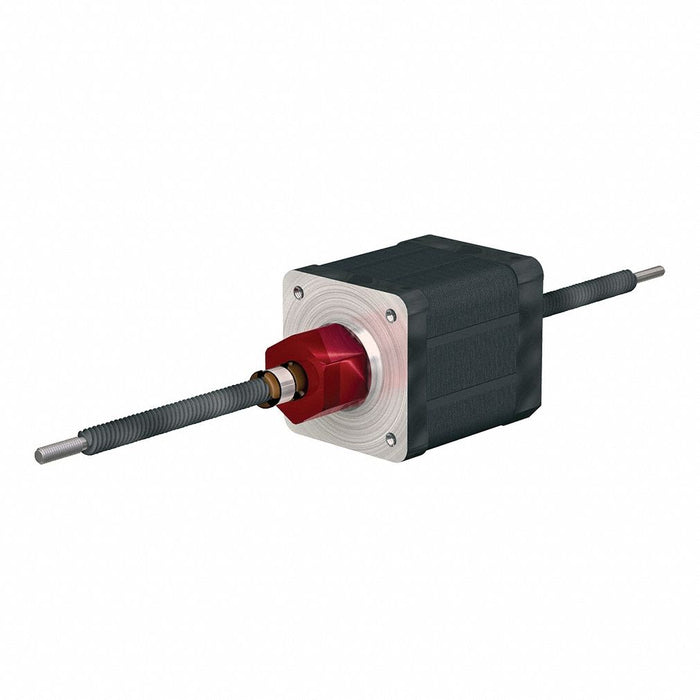 PBC Linear LSR18005T-08.00-NCF111-NNN-NNN Motorized Non-Captive Lead Screw, NEMA 11 Stepper Motor, 3/16 in Screw Dia, 0.05 in Lead, 8 in Lg