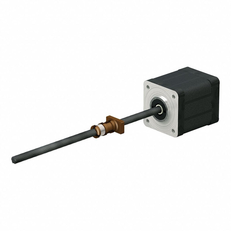 PBC Linear LSR0605T-0250-VCF-111-NNN-N Motorized Lead Screw Assembly, NEMA 11 Stepper Motor, 6 mm Screw Dia, 5 mm Lead, 250 mm Lg
