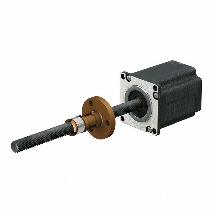 PBC Linear LSR1605T-0500-RCF-231-NNN-N Motorized Lead Screw Assembly, NEMA 23 Stepper Motor, 16 mm Screw Dia, 5 mm Lead, 500 mm Lg