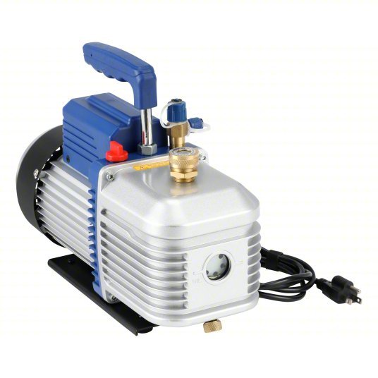 Yellow Jacket 93266 Vacuum Pump 5 cfm, 25 micron Ultimate Vacuum, 120V AC, A2L Compatible, Male, SAE - KVM Tools Inc.KV809KC7