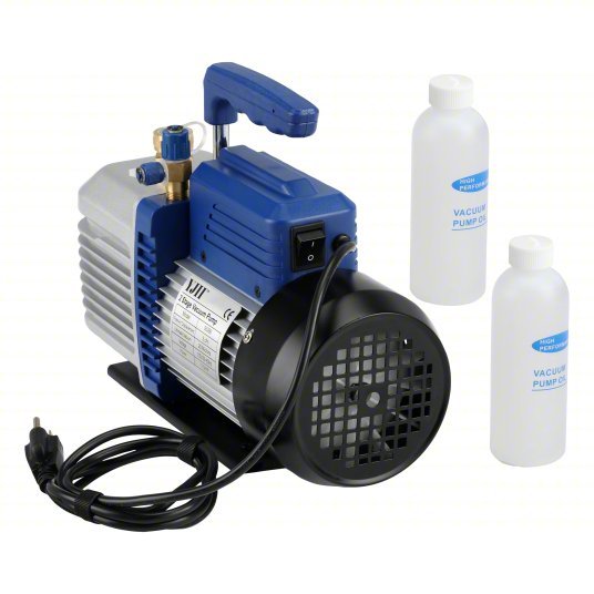 Yellow Jacket 93266 Vacuum Pump 5 cfm, 25 micron Ultimate Vacuum, 120V AC, A2L Compatible, Male, SAE - KVM Tools Inc.KV809KC7