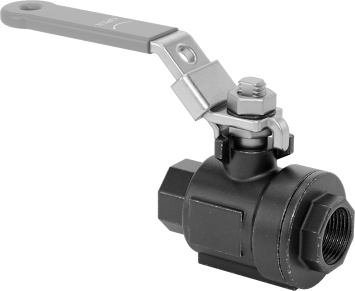McMaster 8196N49 Threaded On/Off Valve, Steel with Lockable Lever Handle, 3/4 NPT Female x NPT Female