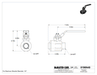 McMaster 8196N49 Threaded On/Off Valve, Steel with Lockable Lever Handle, 3/4 NPT Female x NPT Female