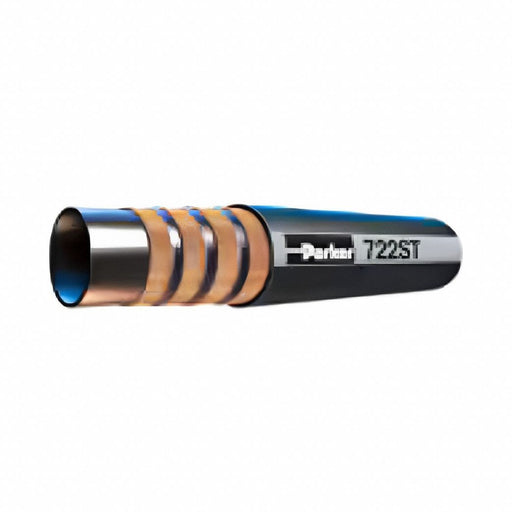 Parker 722TC-12-025 Hydraulic Hose, 4, 000 psi, 3/4 in Hose Inside Dia., 1 13/64 in Hose Outside Dia., 25 ft Hose Lg