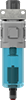 McMaster 8465N451 SMC Modular Compressed Air Filter/Regulator, Particle Removal, Number 40, Polycarbonate, 1/2 NPT Female