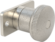 McMaster 8478A79 Plate-Mount Retractable Spring Plunger, Twist-to-Lock,.39" Diameter Stainless Steel Nose, Stainless Steel Handle, 1.87" Long