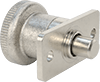 McMaster 8478A79 Plate-Mount Retractable Spring Plunger, Twist-to-Lock,.39" Diameter Stainless Steel Nose, Stainless Steel Handle, 1.87" Long