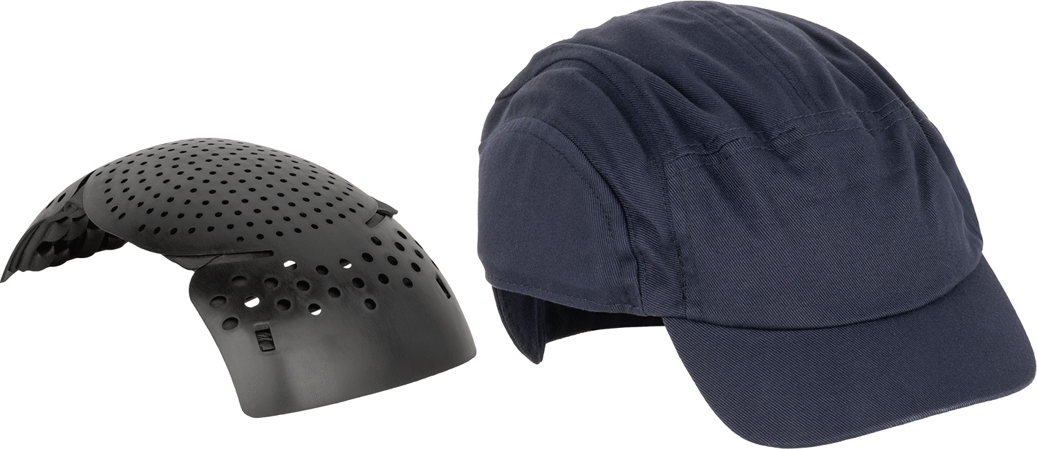McMaster 8522N49 Baseball-Style Bump Cap with Slider, Dark Blue, 6-3/4 to 7-3/4 Hat Size