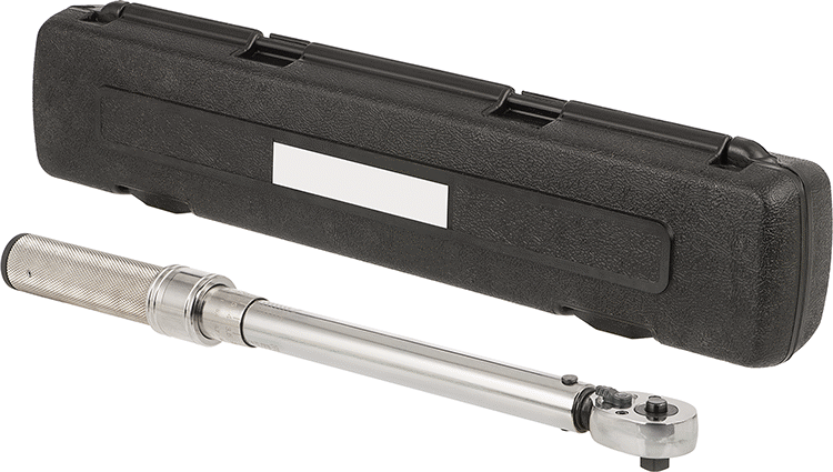 McMaster 85555A312 Adjustable Ratcheting Torque Wrench with Certificate, 20–100 ft·lbf / 27.1–135.5 N·m, 3/8" Square Drive