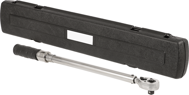McMaster 85555A316 Adjustable Ratcheting Torque Wrench with Certificate, 30–150 ft·lbf / 40.7–203.3 N·m, 1/2" Square Drive