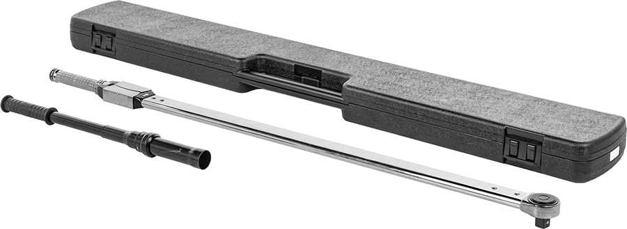 McMaster 85555A328 Adjustable Ratcheting Torque Wrench with Certificate, 370–1,100 ft·lbf / 500–1,500 N·m, 1" Square Drive