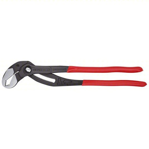 Knipex 87 01 400 SBA Water Pump Plier V, Push Button, 3 1/2 in Max Jaw Opening, 16 in Overall Lg, 27 Jaw Positions - KVM Tools Inc.KV2DYY3