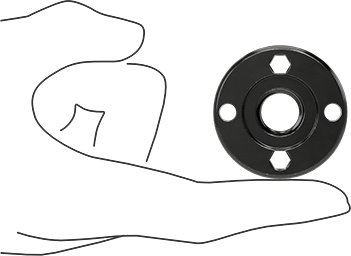 McMaster 8705A881 Flange Nut for 4.5", 5" and 6" Wheel Diameter DeWalt Grinder for Grinding Wheels and Sanding Discs - KVM Tools Inc.KV8705A881