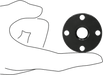 McMaster 8705A884 Flange Nut for Dwe4517 and Dwe4519 DeWalt Grinder for Grinding Wheels and Sanding Discs - KVM Tools Inc.KV8705A884
