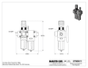 McMaster 8798N11 Modular Compressed Air Filter/Regulator, for Oil and Particles, Parker Series P31C, 1/4 NPT Female
