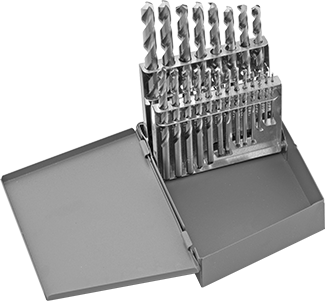 McMaster 8856A56 Uncoated Cobalt Steel Drill Bit Set 21 Pieces - KVM Tools Inc.KV8856A56