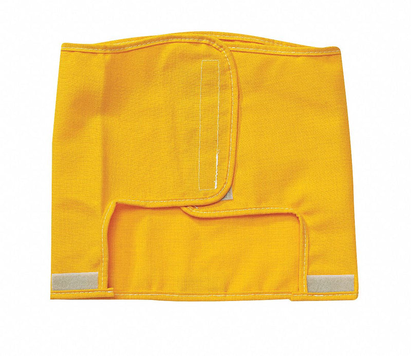 Bullard R222 Fire Hood, Nomex IIA, 6 oz Fabric Wt, Straight Edge, 12 in Lg, 1,  4.8 cal./cm2, Yellow