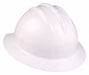 Bullard 33WHR Hard Hat, White, Full Brim, Ratchet 6-Pt, Polyethylene