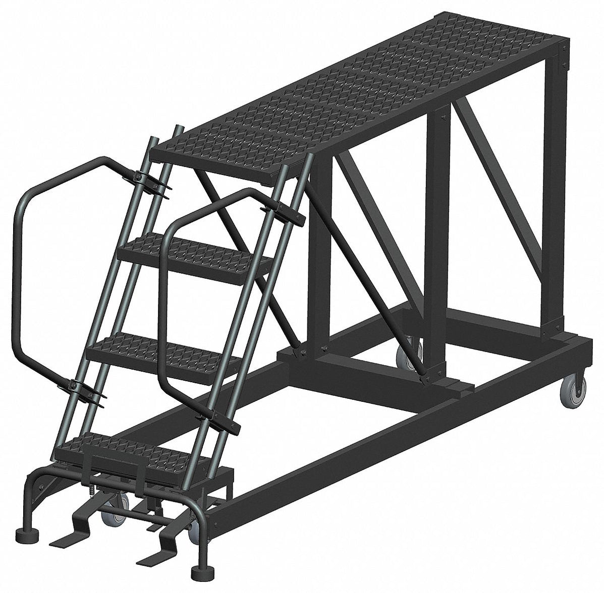 Ballymore SNR4-2460 Mobile Work Platform, 3.3 ft Platform Ht, 24 in x ...