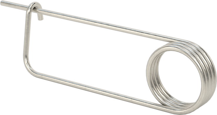 McMaster 90026A103 18-8 Stainless Steel Long-Life Wire-Snap Cotter Pin, 1/16" Wire Diameter, 1-5/8" Usable Length