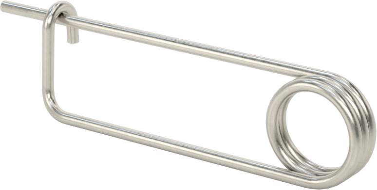 McMaster 90026A105 18-8 Stainless Steel Long-Life Wire-Snap Cotter Pin, 3/32" Wire Diameter, 2" Usable Length