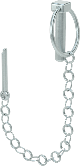 McMaster 90170A227 Linch Pin with Chain and Cotter Pin, 5/16" Diameter, Pack of 5