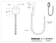 McMaster 90170A227 Linch Pin with Chain and Cotter Pin, 5/16" Diameter, Pack of 5
