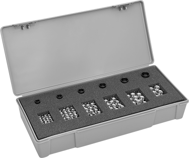 McMaster 90284A400 Key - Locking Insert Assortment with Tool, 18 - 8 Stainless Steel, 10 - 24 to 1/2" - 13 Thread Sizes - KVM Tools Inc.KV90284A400