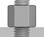McMaster 90725A720 Zinc - Plated Steel High Hex Nut Class 8, M10 x 1.5 mm Thread PK25 - KVM Tools Inc.KV90725A720