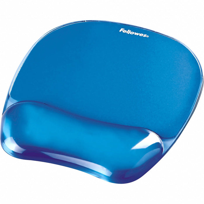 Fellowes 91141 Mouse Pad, Blue, Rubber, 8 in Lg, 9 in Wd