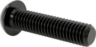 McMaster 91239A327 Button Head Hex Drive Screw Black - Oxide Alloy Steel, M6 x 1.00 mm Thread, 25 mm Long - KVM Tools Inc.KV91239A327