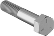 McMaster 91247A632 Medium - Strength Grade 5 Steel Hex Head Screw Zinc - Plated, 3/8" - 16 Thread Size, 2" Long, Partially Threaded PK25 - KVM Tools Inc.KV91247A632