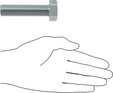 McMaster 91280A014 Medium - Strength Class 8.8 Steel Hex Head Screw Zinc - Plated, M24 x 3 mm Thread, 80 mm Long, Fully Threaded - KVM Tools Inc.KV91280A014
