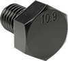 McMaster 94166A140 Black-Oxide High-Strength Steel Hex Nut, Class 10, M8 x 1.25 mm Thread Size, Pack of 25