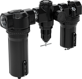 McMaster 9140N14 Compressed Air Filter/Regulator/Lubricator, Inline with Aluminum Bowl, 1-1/2 NPT Female