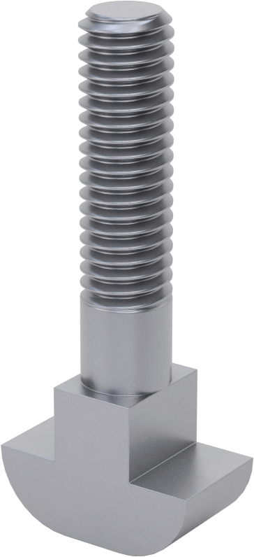 McMaster 91523A292 Steel Machined Neck T-Slot Bolt, M16×2 mm, 60 mm Long, for 16 mm Slot, Class 8.8, DIN 186