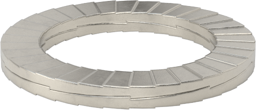 McMaster 91812A724 Extreme-Vibration-Resistant Wedge Lock Washer, 316 Stainless Steel, for M20 Screw Size, 0.840" ID, 1.210" OD