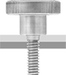 McMaster 92558A440 Stainless Steel Raised Knurled-Head Thumb Screw, M8 x 1.25 mm Thread Size, 12 mm Long