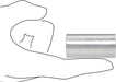 McMaster 92510A833 Aluminum Unthreaded Spacer 1" OD, 2" Long, for 5/8" Screw Size - KVM Tools Inc.KV92510A833